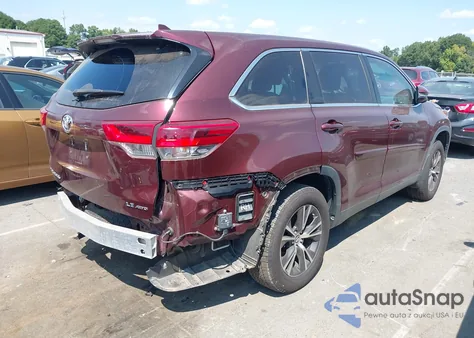 2019 Toyota Highlander Le Plus z USA, uszkodzony, nr VIN 5TDBZRFH9KS954164